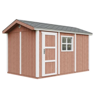 Abri de Jardin Qualité Premium 8 68 m² H252x250x412 cm Avec un sol et des bardeaux bitumineux M914 REDWOOD Timbela - vue 9