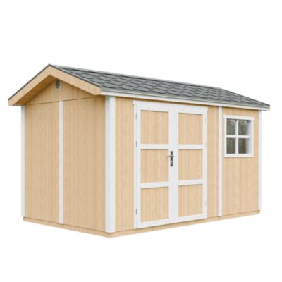 Abri de Jardin Qualité Premium 8 68 m² H252x250x412 cm Avec un sol et des bardeaux bitumineux M914A HARVEST HONEY Timbela - vue 9