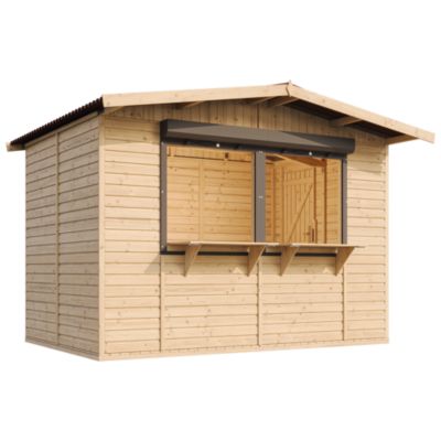 Maison de jardin en bois Étal de marché en bois 263 x 336 cm / 6 m2 M150Z Timbela - vue 10