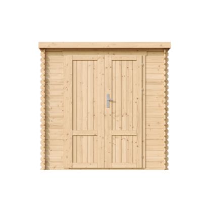 Abri de Jardin en Bois AVEC SOL TRAITÉ 142x204xH206 cm / 2.22 m² M311F1+M311G Timbela - vue 8