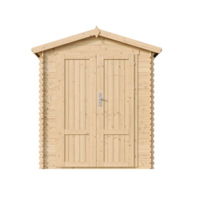 Abri de Jardin en Bois AVEC SOL TRAITÉ 186x196xH224 cm / 2.82 m² M320F1+M320G Timbela - vue 2