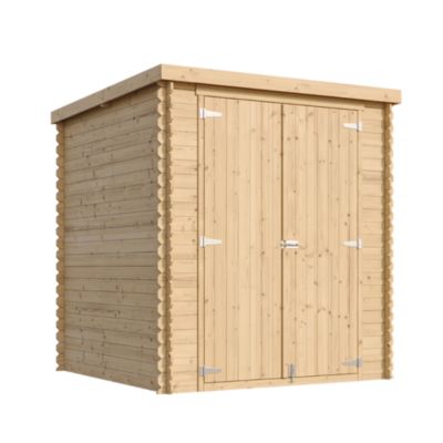 Abri de Jardin en Bois AVEC SOL TRAITÉ 204x204xH206 cm / 3.53 m² M309C1+M309G Timbela - vue 8