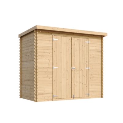 Abri de Jardin en Bois AVEC SOL TRAITÉ 142x239xH206 cm / 2.63 m² M310C1+M310G Timbela - vue 8