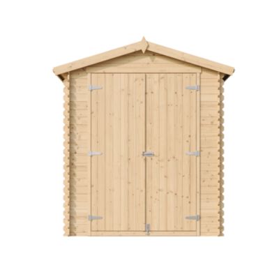 Abri de jardin en bois AVEC SOL TRAITÉ 196x136xH218 cm / 1 98 m² M367C1+M367G Timbela - vue 2