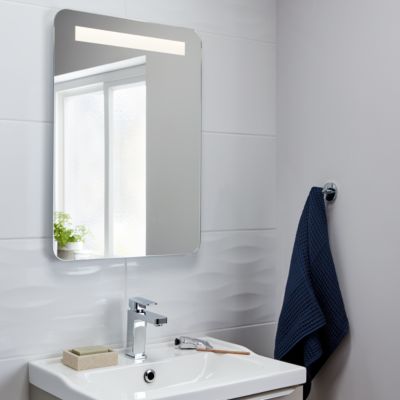 Miroir de salle de bains éclairant LED antibuée 50x70 cm, GoodHome Colwell