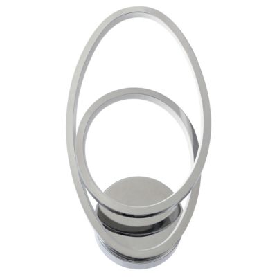 Applique murale Pegmati LED intégrée 500lm 13W L.18xH.35xP.7cm chrome Goodhome