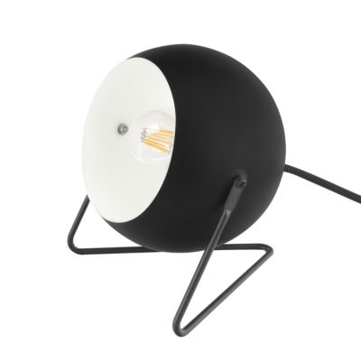 Lampe de table Roccheta E14 10W L.16.5xH.18xP.16cm noir GoodHome
