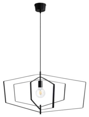 Suspension Nedoki E27 42W L.90xH.178cm noir GoodHome