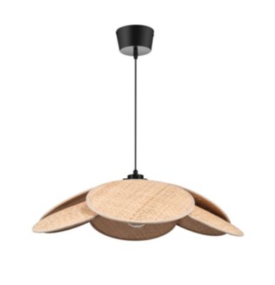 Suspension Kenya E27 15W ?70xH.100cm noir GoodHome