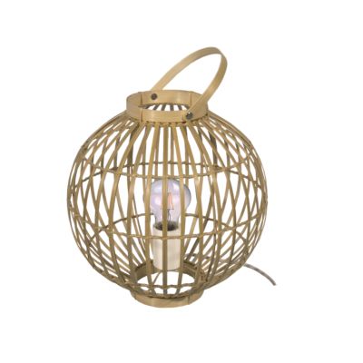 Lampe de table Dacite E27 28W ?28xH.38cm naturel GoodHome