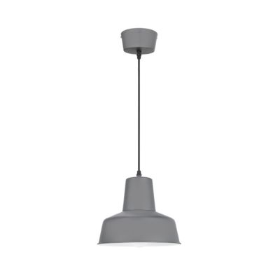 Suspension Orous E27 15W ?24,5xH.110cm gris foncé GoodHome
