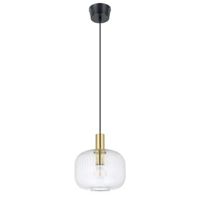 Suspension Lybia E27 25W ?25xH.110cm laiton GoodHome