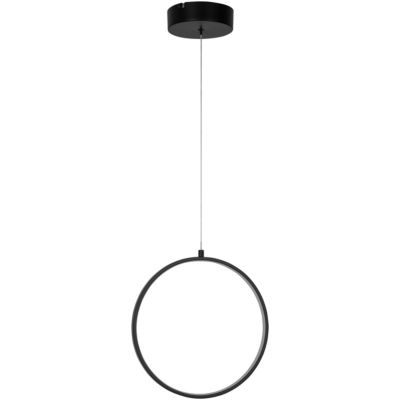 Suspension Samana LED intégrée 800lm 13W ?29xL.14xH.110cm noir Goodhome