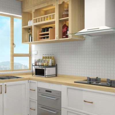 Mosaïque céramique Elko blanc L. 30,3 x l. 30,3 cm GoodHome