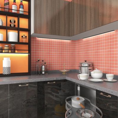 Mosaïque céramique Elko rouge L. 30,3 x l. 30,3 cm GoodHome