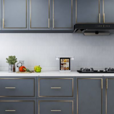 Mosaïque céramique Luisa blanc L. 29,8 x l. 29,5 cm GoodHome