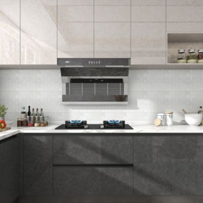 Mosaïque céramique blanc L. 29,3 x l. 28,8 cm GoodHome