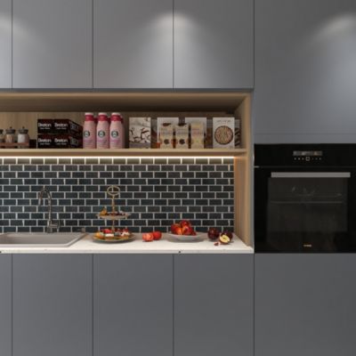 Mosaïque céramique bleu L. 29,3 x l. 28,8 cm GoodHome