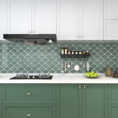 Mosaïque céramique gris L. 25,9 x l. 27,3 cm GoodHome