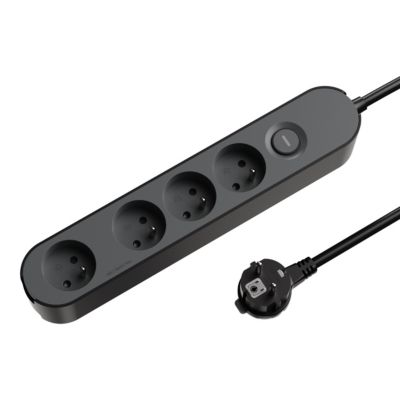 Multiprise 4 prises Jacobsen 1.5 m blanche