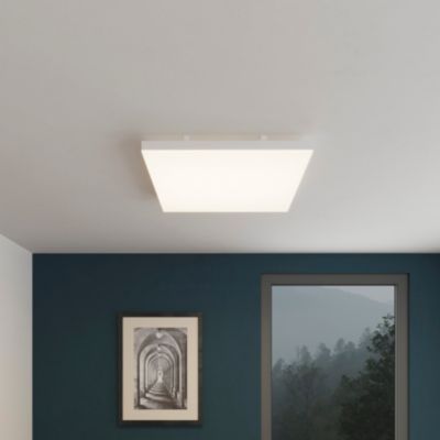 Panneau lumineux Boyle LED intégrée blanc neutre IP20 3300lm 33W L.60xl.60xH.4cm blanc GoodHome