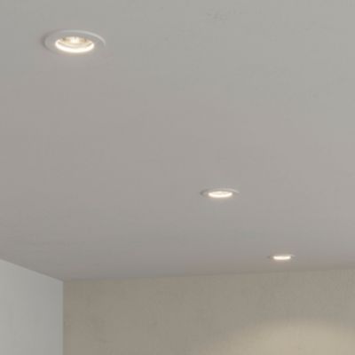 3 spots encastrables GU10 blanc neutre IP20 230lm 3.1W Ø8.2xH.8.7cm blanc