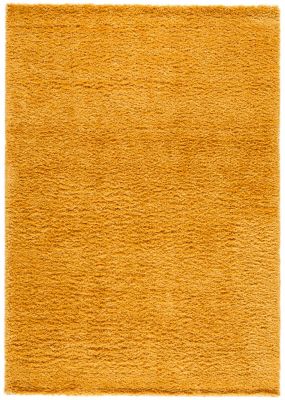 Tapis Coltrane GoodHome moutarde L.150 x l.80 cm