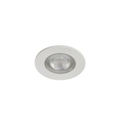 3 spots encastrables Ostwald LED intégrée blanc chaud IP20 310lm 4.5W Ø8.5xH.4.7cm blanc GoodHome