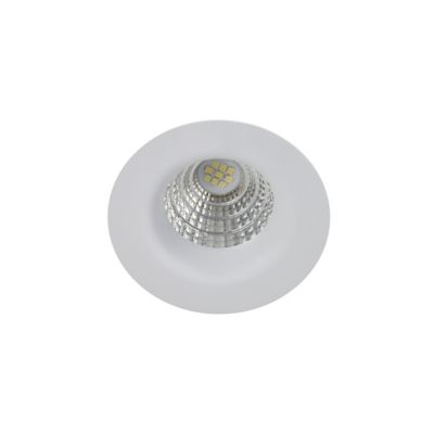 3 spots encastrables Hobson LED intégrée blanc neutre IP20 dimmable 450lm 6.1W Ø8.8xH.5.3cm blanc Go