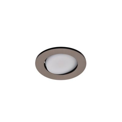 3 spots encastrables Quimby LED intégrée blanc chaud IP20 dimmable 350lm 5.5W Ø8.5xH.5.2cm chrome Go