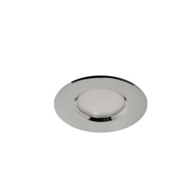 3 spots encastrables Etana LED intégrée blanc chaud IP65 410lm 4.7W Ø8.5cmxH.3.1cm métal chrome Good