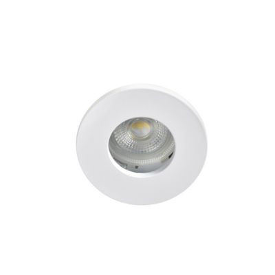 Spot encastrable Hades GU5.3 blanc chaud IP65 345lm 4.4W Ø8xH.8.2cm blanc GoodHome