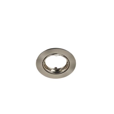 Support rond pour spot encastrable Ares IP20 ?8,5xH.2,8cm métal chrome GoodHome