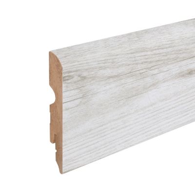 Plinthe arrondie MDF décor 6 chêne gris clair GoodHome 220 x 8 cm, ép.13 mm
