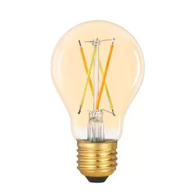 Ampoule LED connectée Myko E27 A60 standard à filament 806lm=60W variation de blancs Jacobsen ambrée