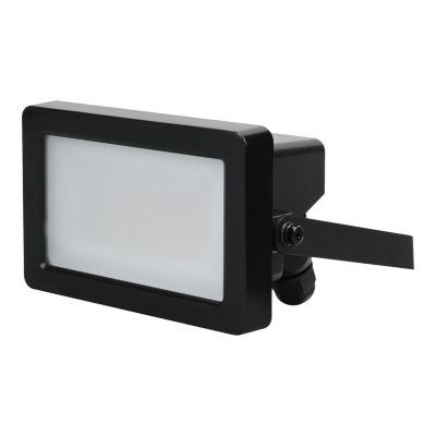 Projecteur LED intégrée extérieur Myko 10W 1000lm RGB + blanc chaud à blanc froid GoodHome noir