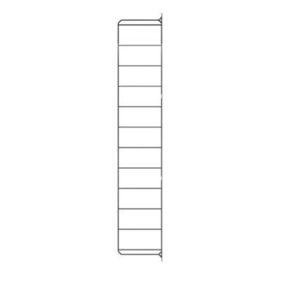Échelle murale pour rangement modulable ouvert GoodHome Rigga blanc H. 171,2 cm