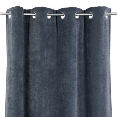 Rideau occultant GoodHome Cather bleu marine H. 260 x l.140 cm