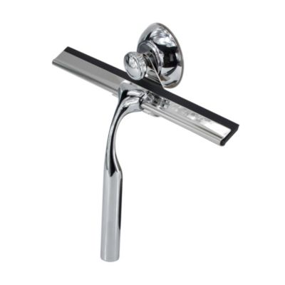 Raclette pour parois de douche et vitres GoodHome argenté acier inoxydable L.25 x l.17cm