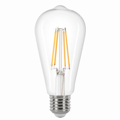 Lot 2 ampoules LED à filament ST64 E27 806lm 5.9W = 60W Ø6.4cm Jacobsen blanc chaud