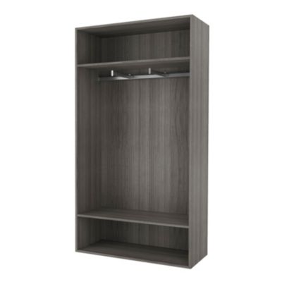 Dressing ouvert effet chêne grisé GoodHome Atomia H. 187,5 x L. 100 x P. 45 cm - Goodhome