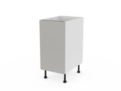 Meuble bas de cuisine avec 1 porte GoodHome Stevia gris mat L. 40 x H. 72 cm - Goodhome