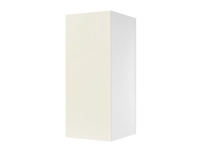 Meuble haut de cuisine avec 1 porte GoodHome Stevia crème brillant L. 30 x H. 72 cm - Goodhome