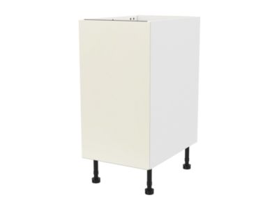 Meuble bas de cuisine avec 1 porte GoodHome Stevia crème brillant L. 40 x H. 72 cm - Goodhome