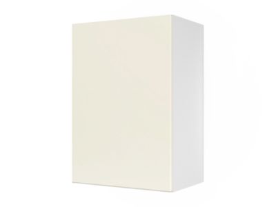 Meuble haut de cuisine avec 1 porte GoodHome Stevia crème brillant L. 50 x H. 72 cm - Goodhome