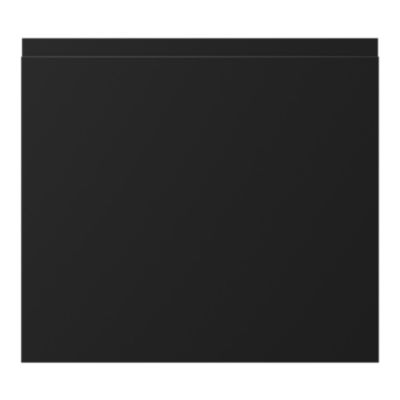 Porte de meuble de cuisine pour électroménager Garcinia noir mat l. 59,7 x H. 54,3 cm GoodHome - Goodhome