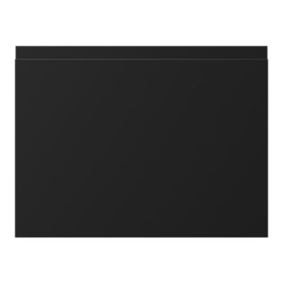 Porte de meuble de cuisine pour électroménager Garcinia noir mat l. 59,7 x H. 45,3 cm GoodHome - Goodhome