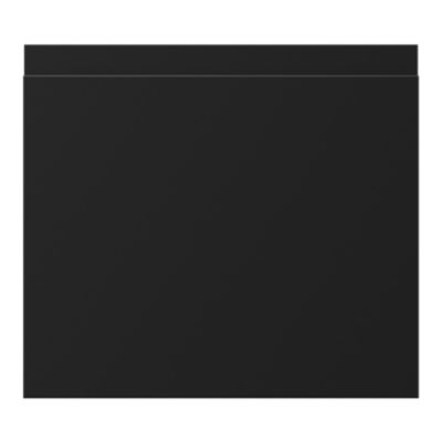 Façade pliante de cuisine Garcinia noir mat l. 39,7 x H. 35,6 cm GoodHome - Goodhome