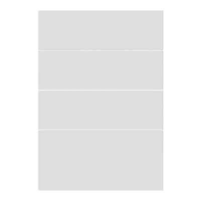 Façade de cuisine 3 tiroirs et 1 caisson Stevia blanc mat l. 49,7 x H. 71,5 cm GoodHome - Goodhome