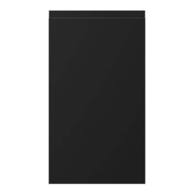 Façade de cuisine 1 porte Garcinia noir mat l. 39,7 x H. 71,5 cm GoodHome - Goodhome